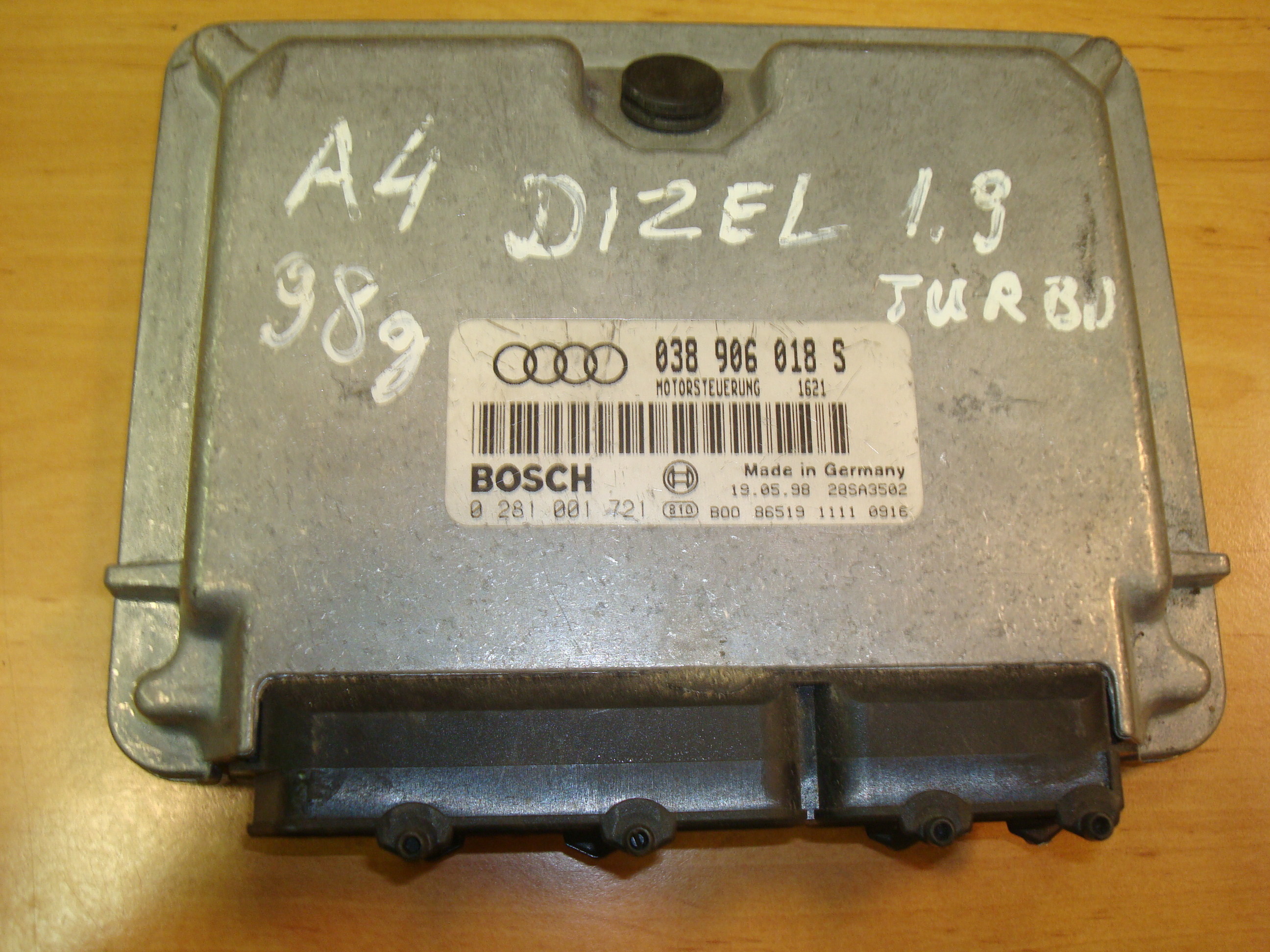 engine ecu 038906018s 0281001721 usedecus com