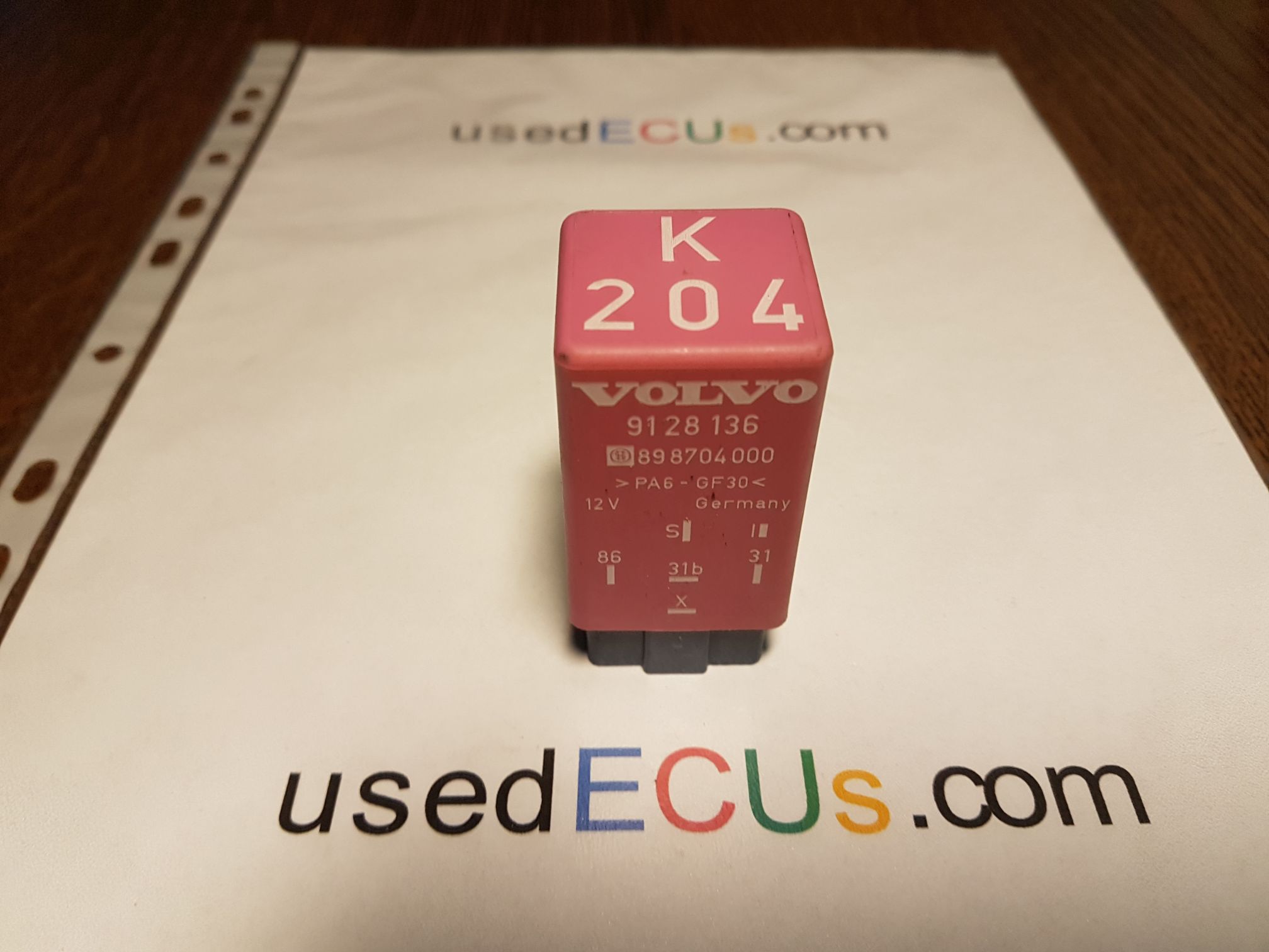 Rank Lamb Specific VOLVO RELAY 850,V70,C70 REAR WIPER INTERMITTENT CONTROL RELAY - usedecus.com