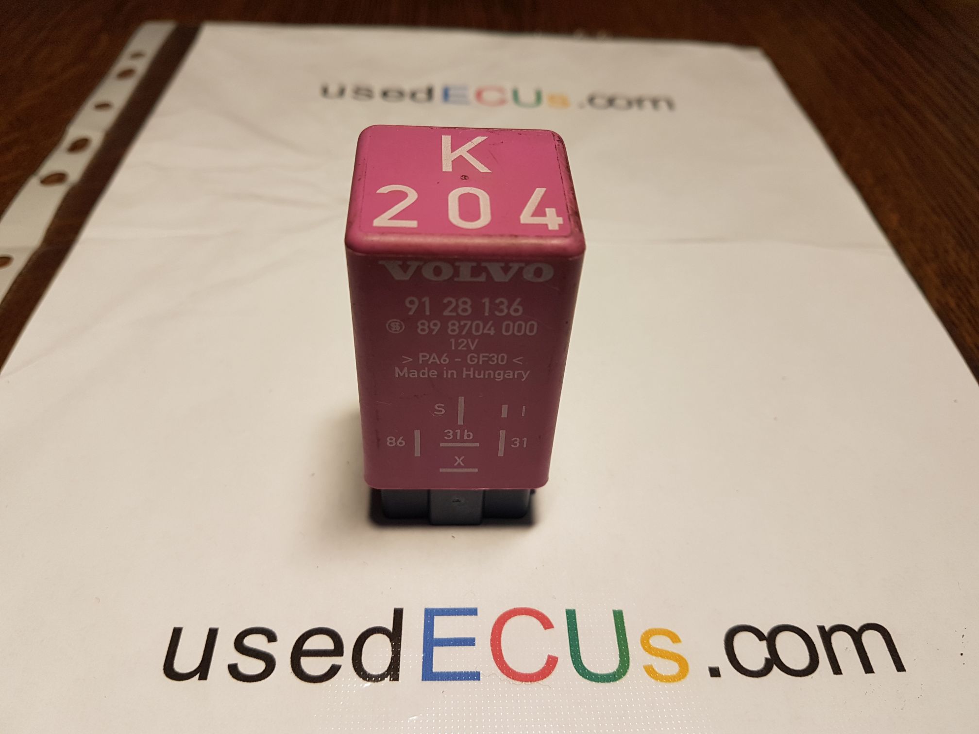 Rank Lamb Specific VOLVO RELAY 850,V70,C70 REAR WIPER INTERMITTENT CONTROL RELAY - usedecus.com